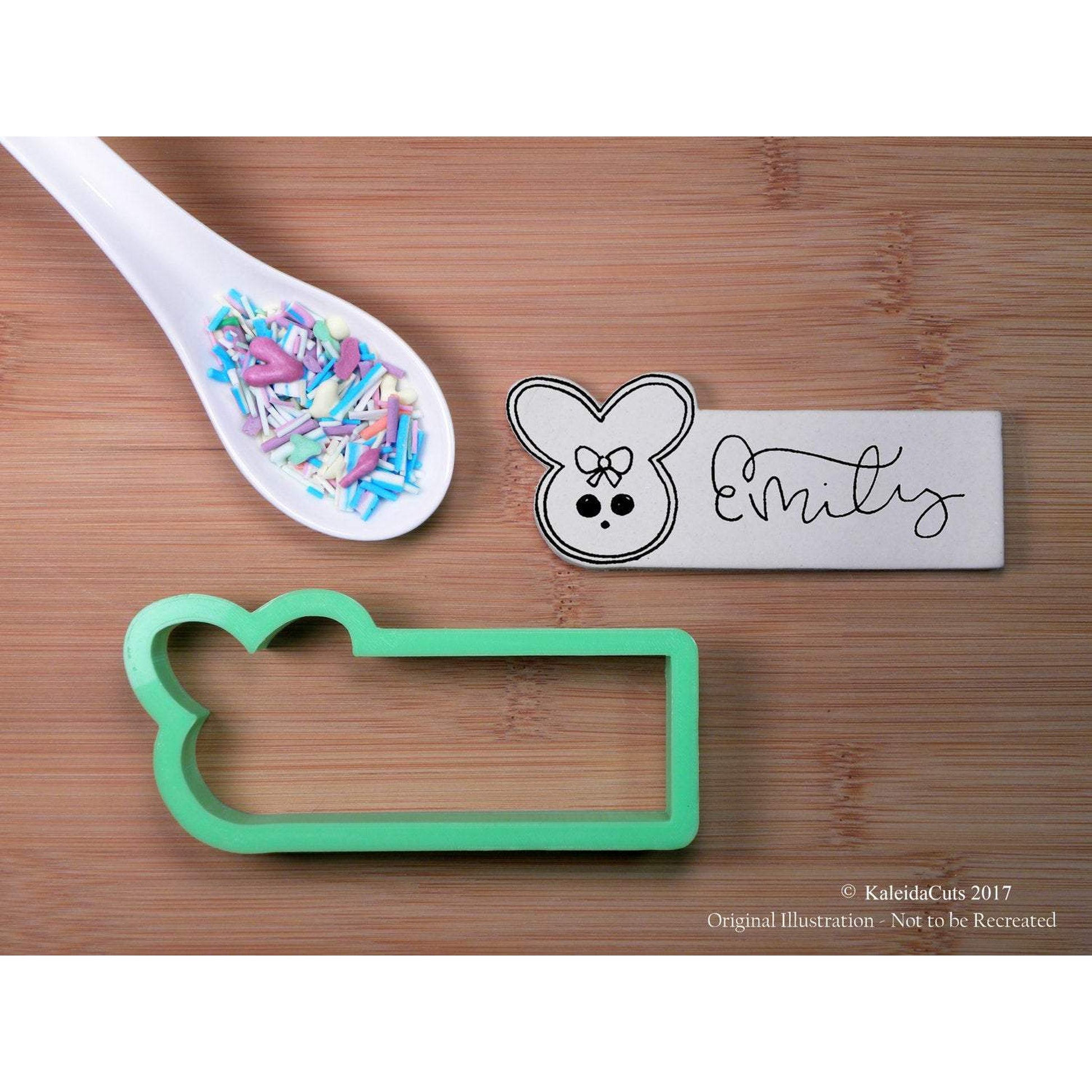 Bunny Skinny Plaque Cookie Cutter