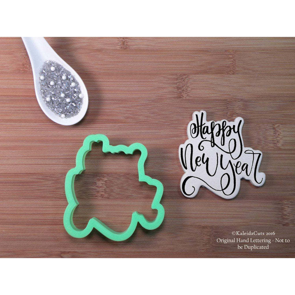 Happy New Year Lettering Cookie Cutter