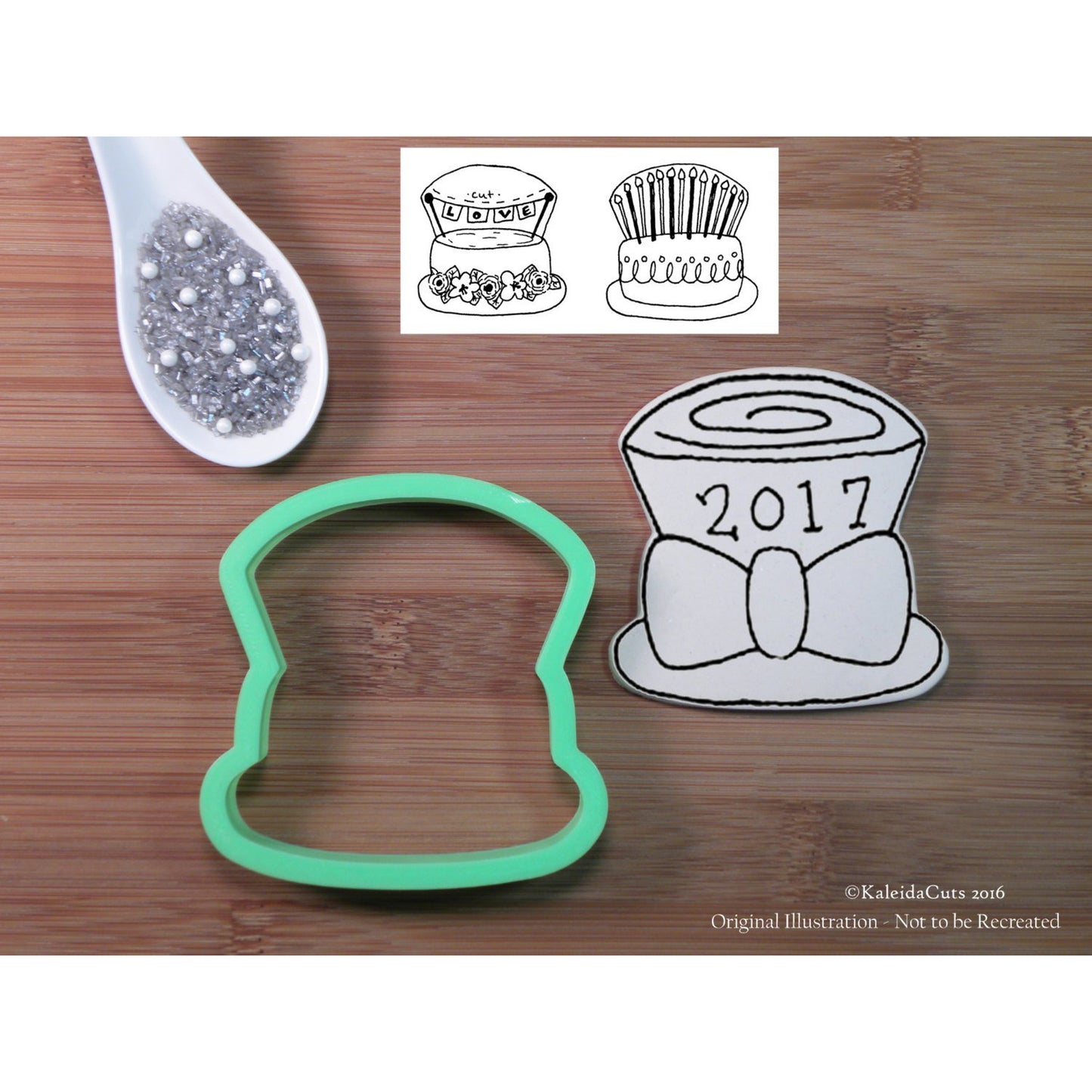 Top Hat with Bow Cookie Cutter