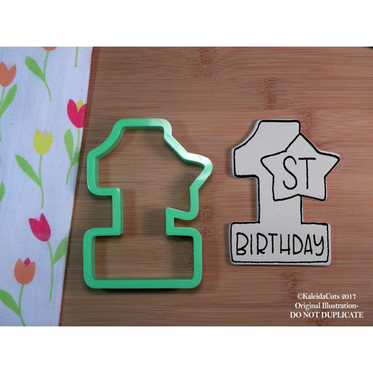 First Birthday Cookie Cutter