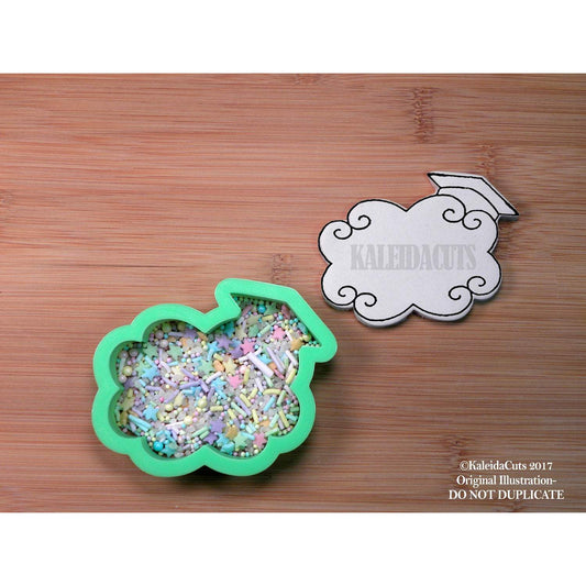 Grad Swirl Plaque Cookie Cutter