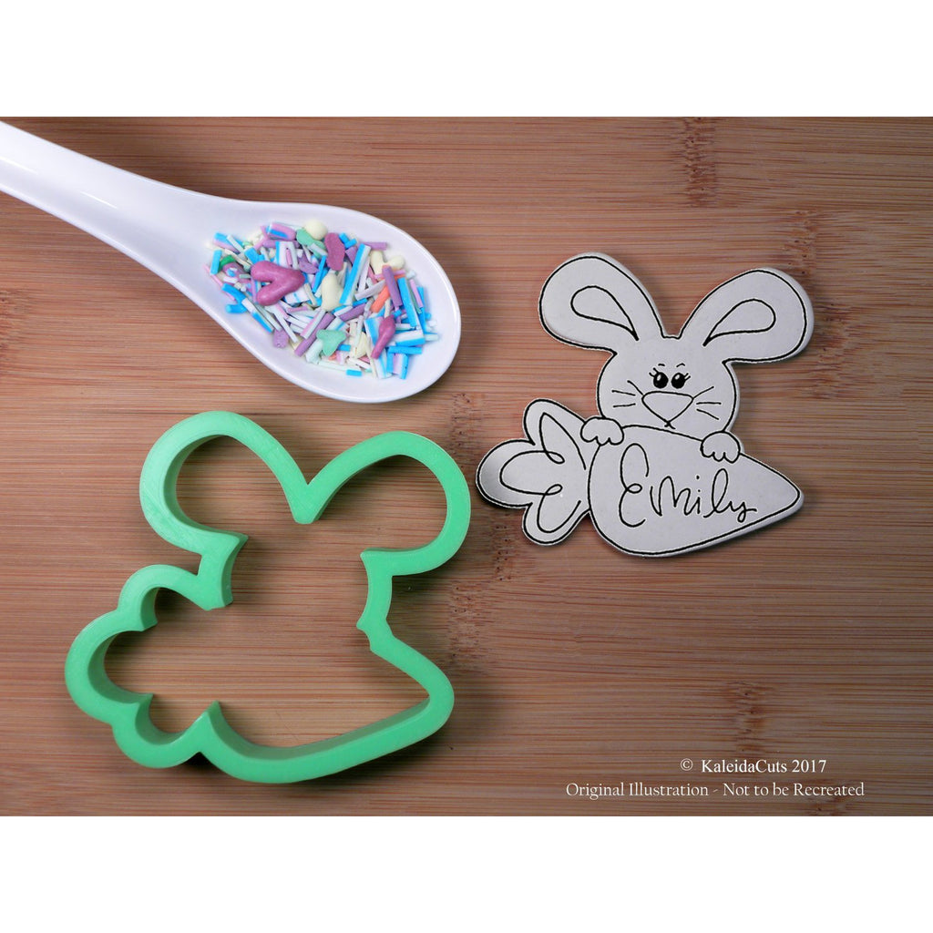 Bunny Carrot Plaque Cookie Cutter