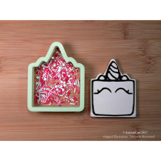 Square Unicorn Cookie Cutter