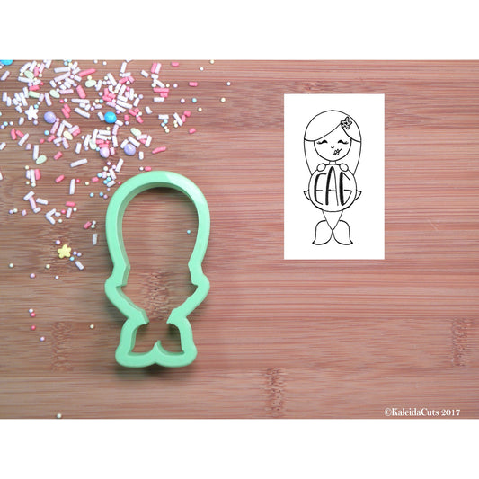 Mermaid Monogram Cookie Cutter