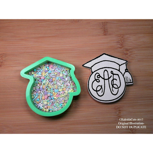 Grad Monogram Cookie Cutter