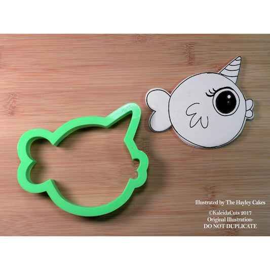 Chubby Narwhal Cookie Cutter