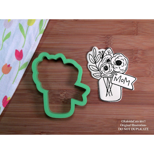 Bouquet with Card Cookie Cutter