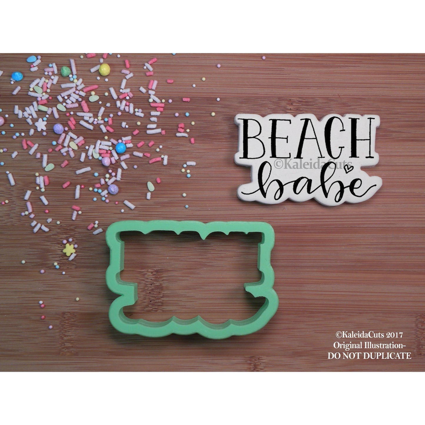 Beach Babe Lettering Cookie Cutter