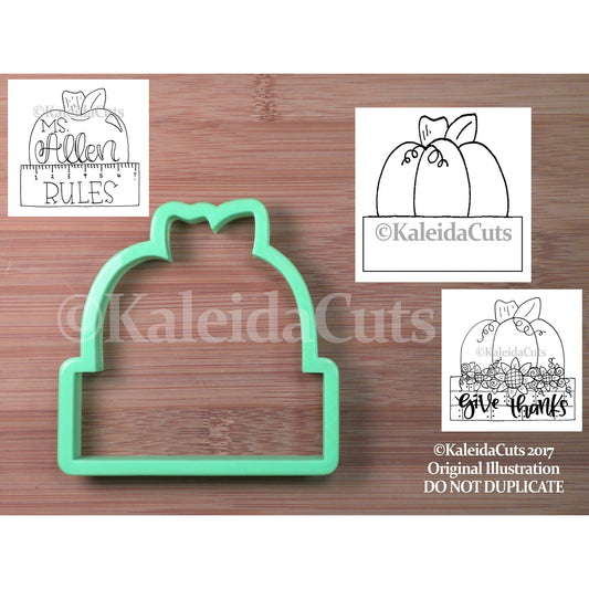 Pumpkin Plaque Cookie cutter