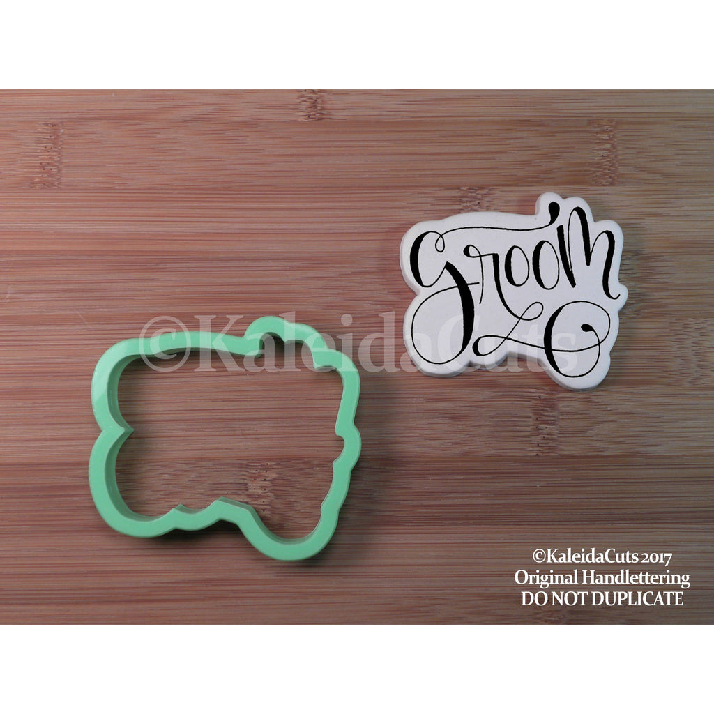 Groom Lettering Cookie Cutter