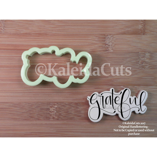 Grateful Lettering Cookie Cutter