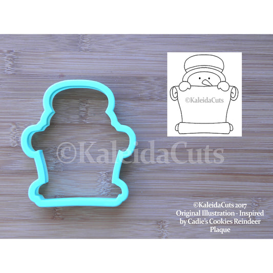 Snowman Banner Cookie Cutter