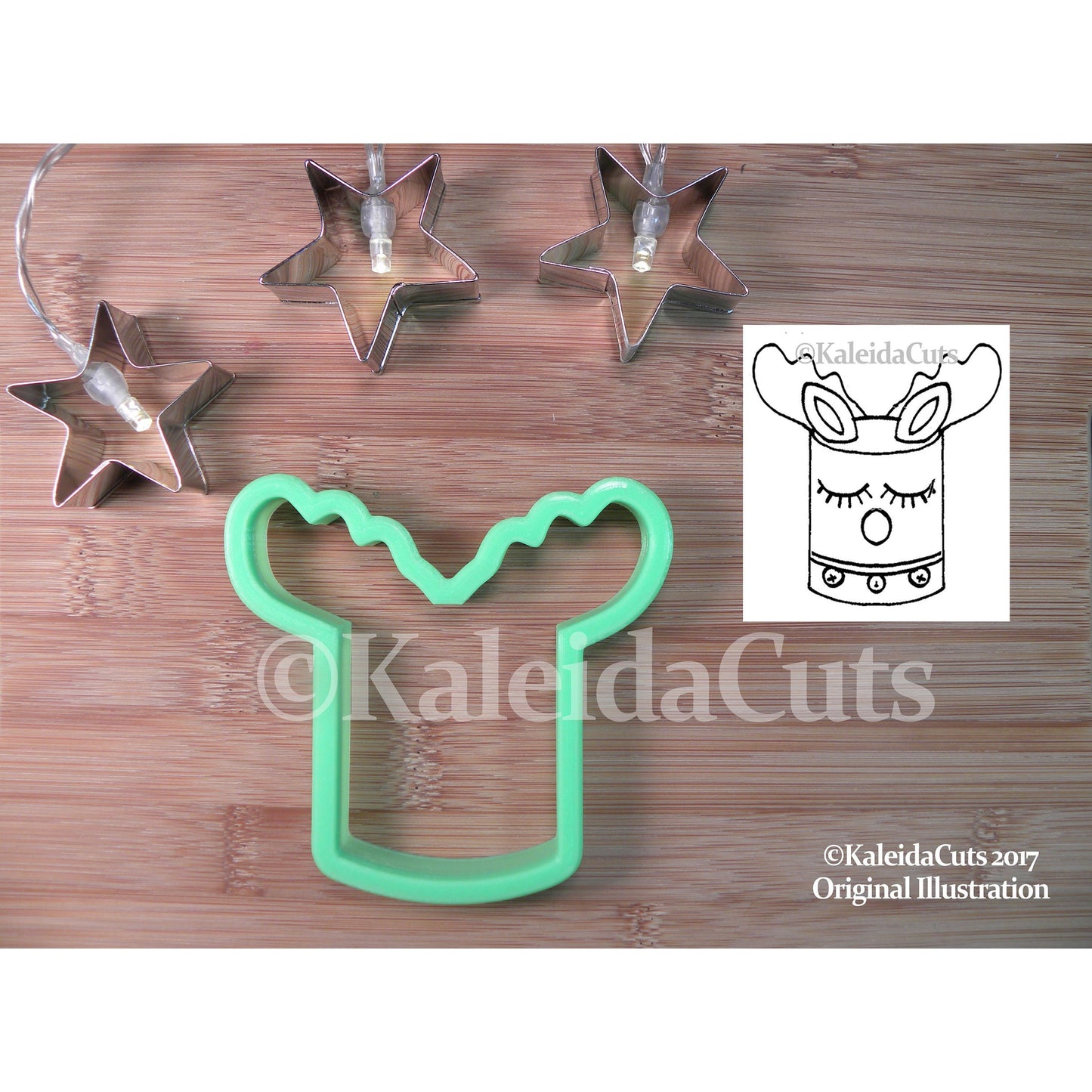 Reindeer Cake Cookie Cutter. Christmas Cookie Cutter. Winter Cookie Cutter. Animal Cookies. Birthday Cookie Cutters. Baking Gifts.