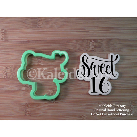 Sweet 16 Cookie Cutter