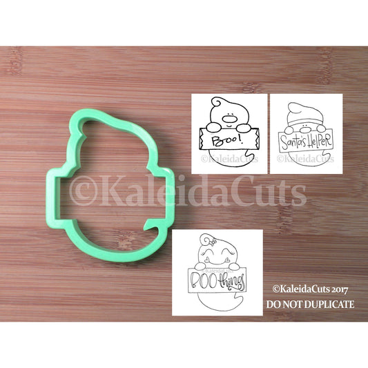 Ghost Plaque Cookie Cutter
