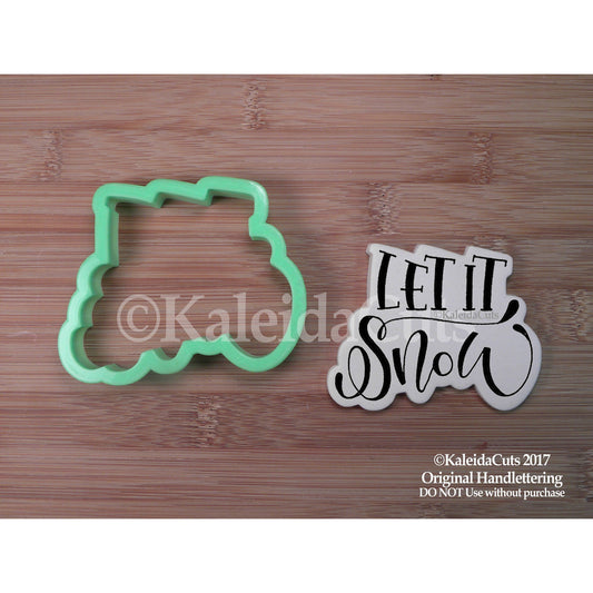 Let it Snow Lettering Cookie Cutter