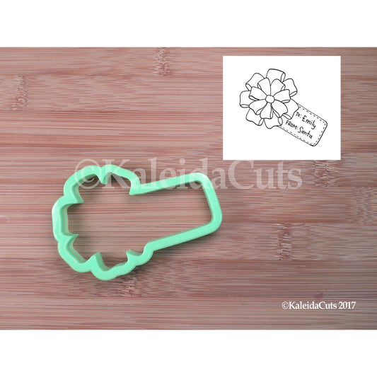 Gift Bow with Tag Cookie Cutter