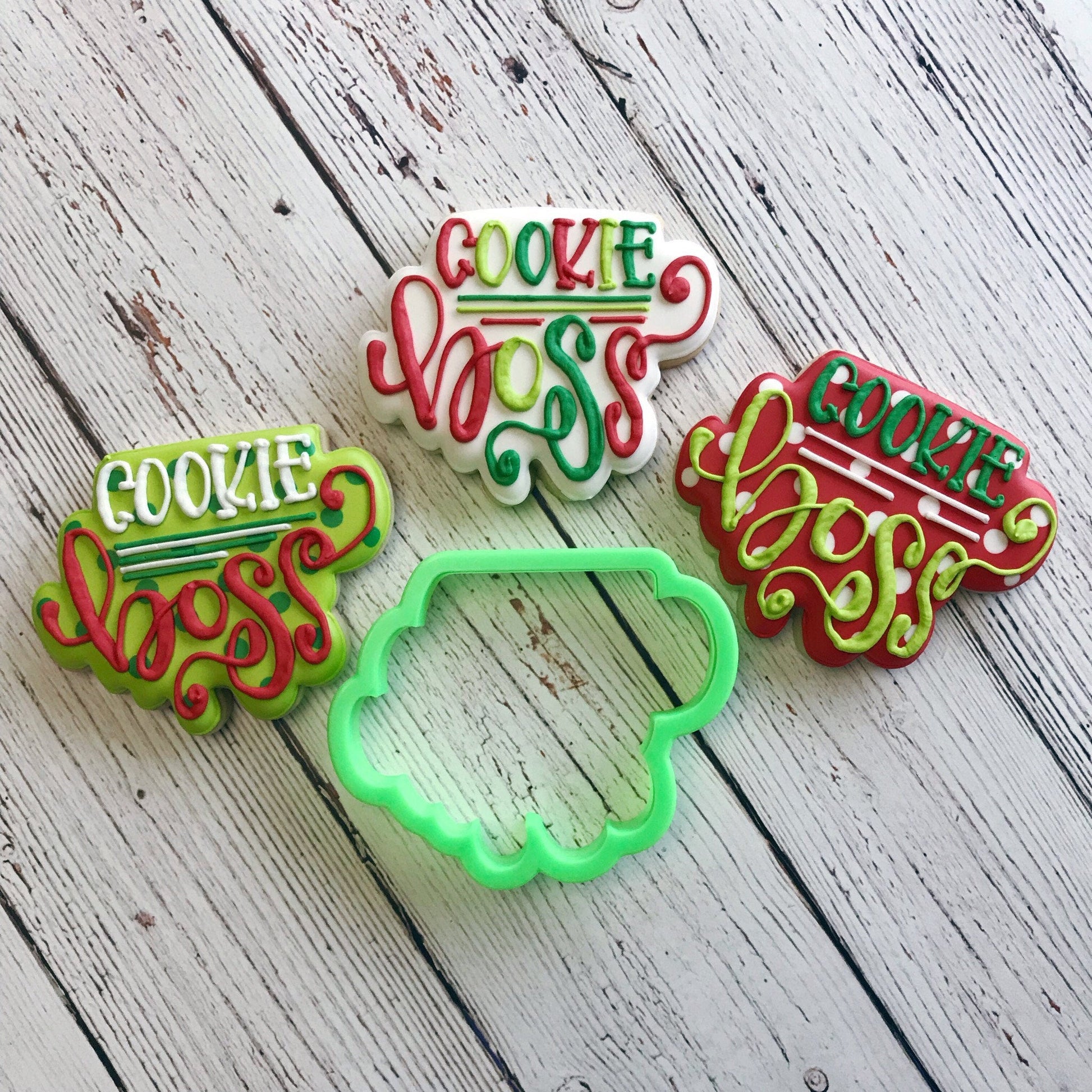 Cookie Boss Hand Lettered Cookie Cutter
