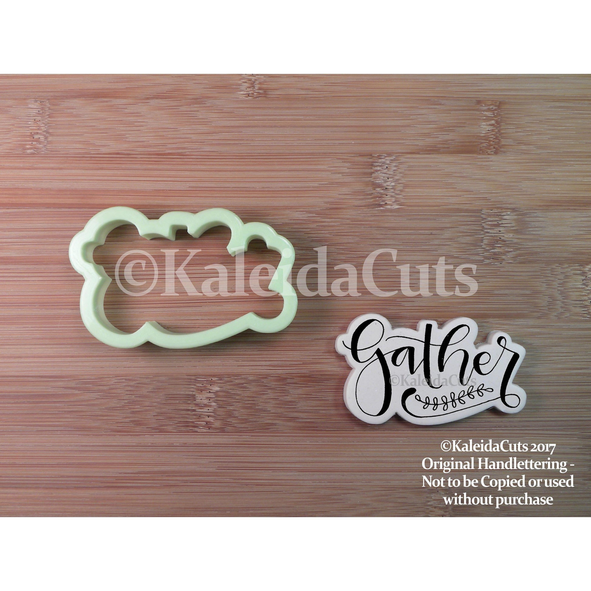 Gather Lettering Cookie Cutter