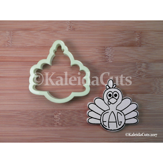 Turkey Monogram Cookie Cutter