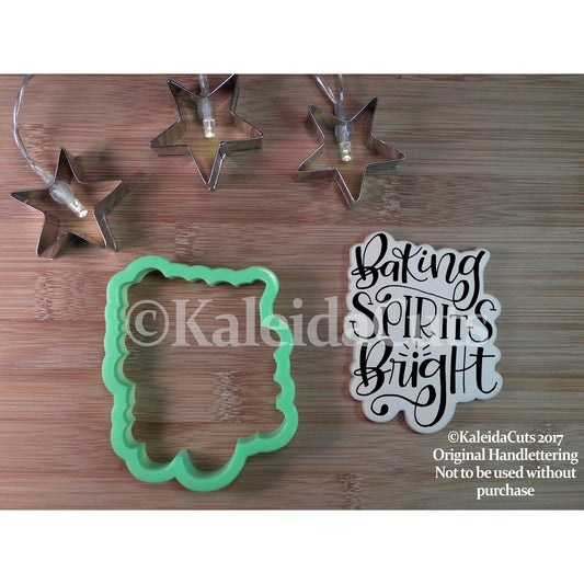 Baking Spirits Bright Lettering Cookie Cutter