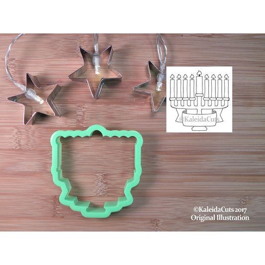 Menorah Banner Cookie Cutter