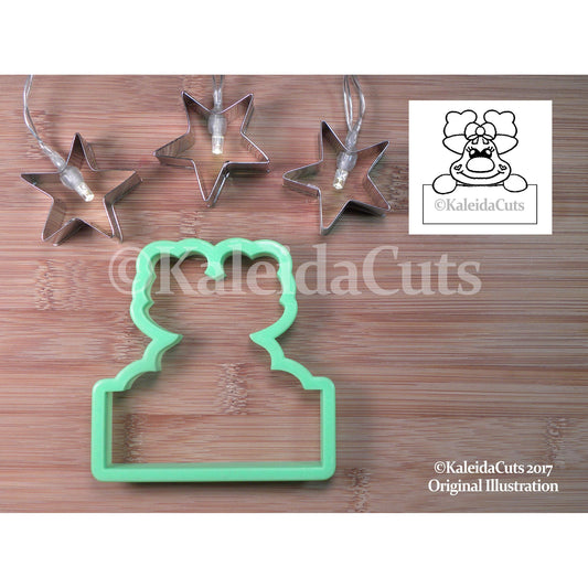 Reindeer Plaque 2 Cookie Cutter