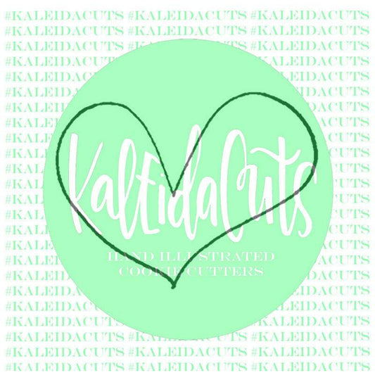 Cartoon Heart Cookie Cutter