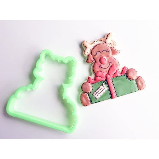 Reindeer Present VIP Cookie Cutter