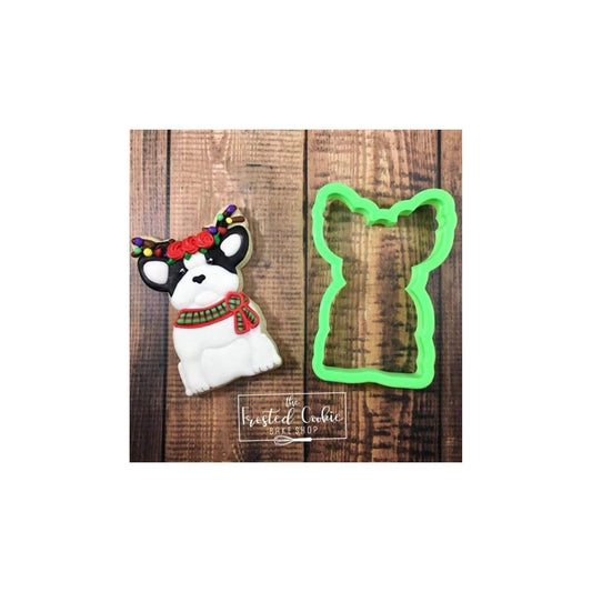 Festive French Bulldog VIP Cookie Cutter