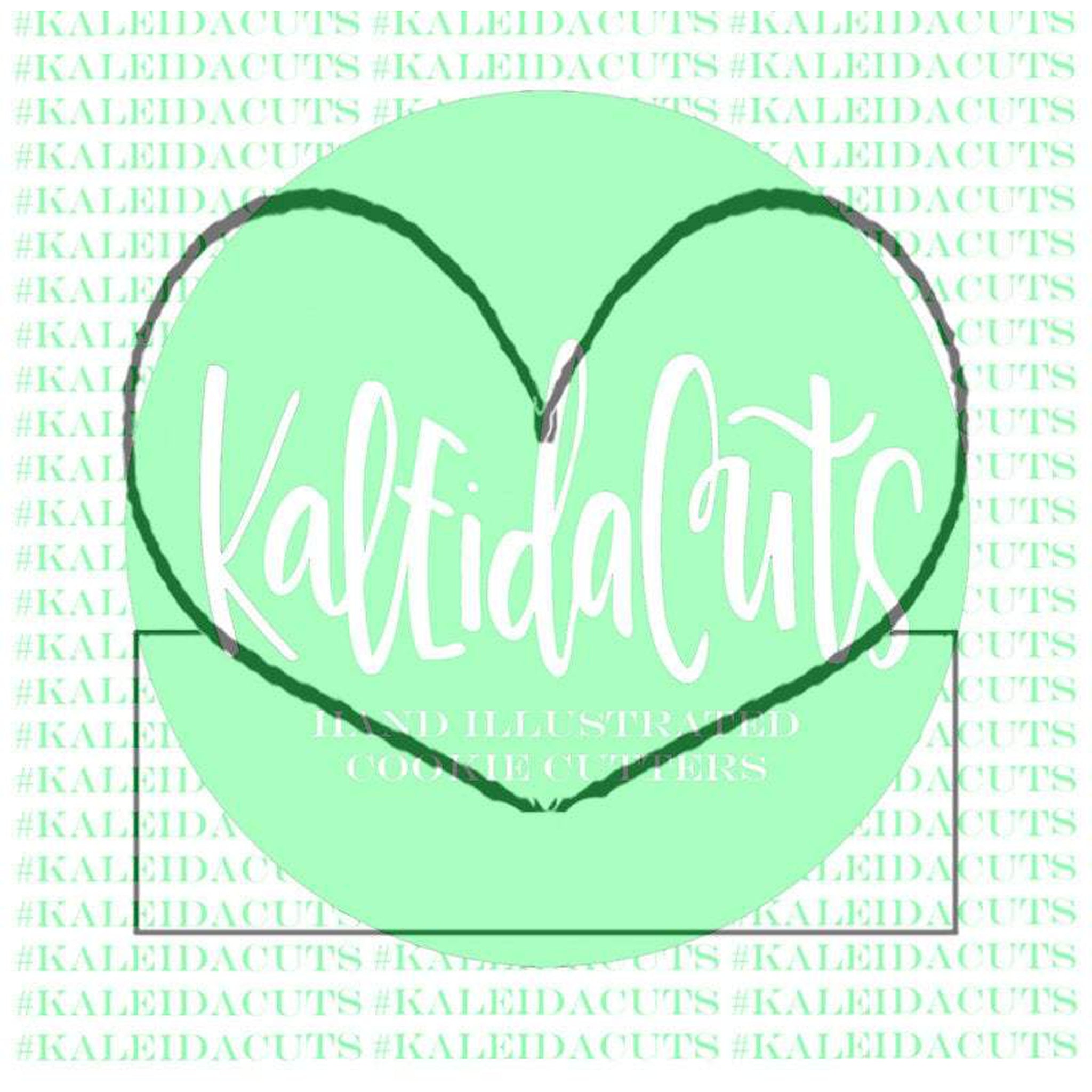 Funky Scalloped Heart Cookie Cutter - KaleidaCuts