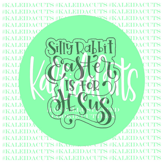 Silly Rabbit Lettering Cookie Cutter