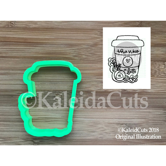 Floral Latte Cookie Cutter