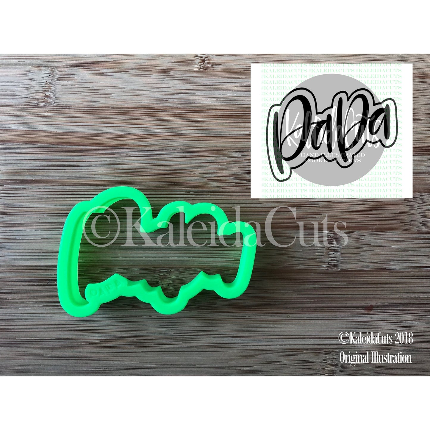 Papa Lettering Cookie Cutter