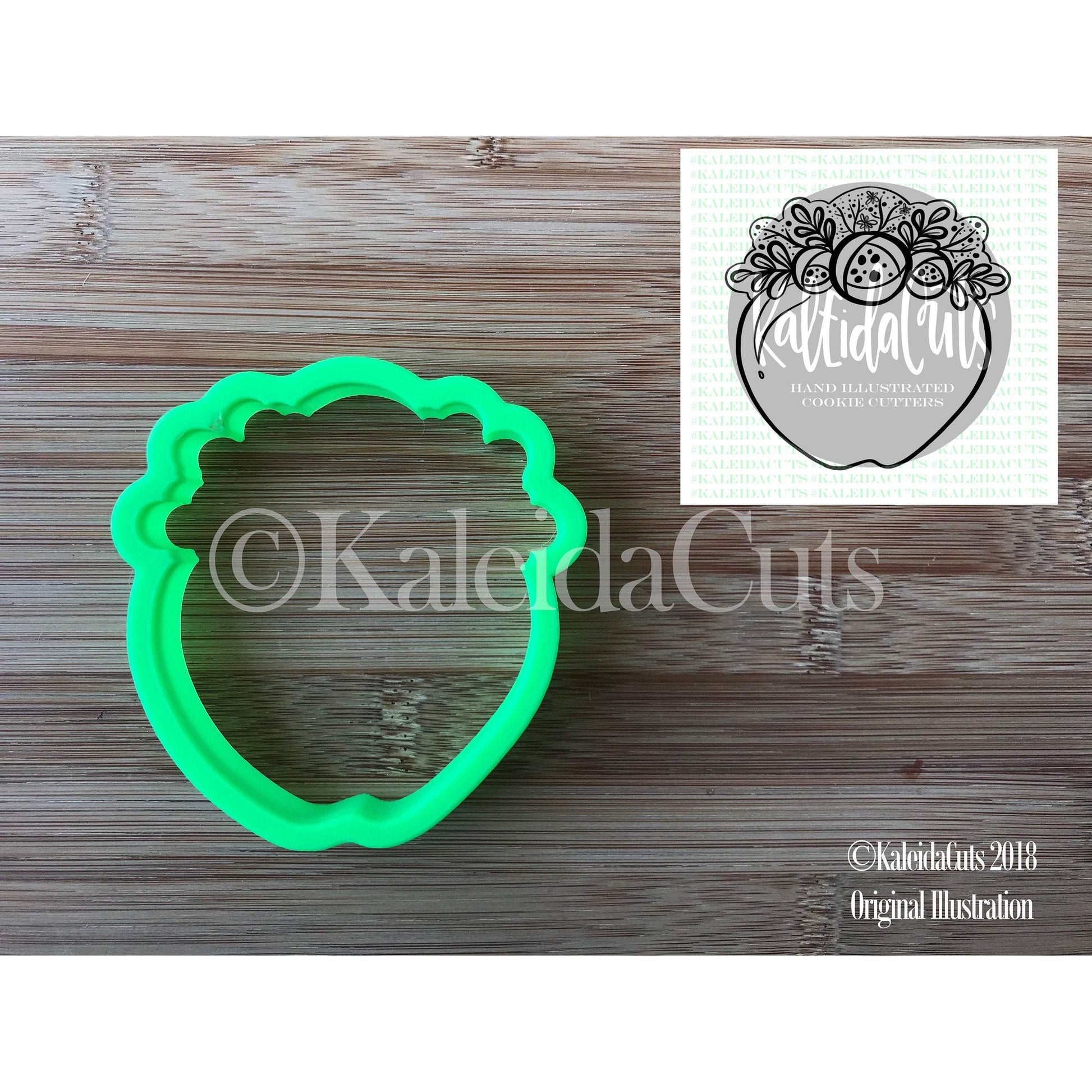 Floral Apple 2 Cookie Cutter