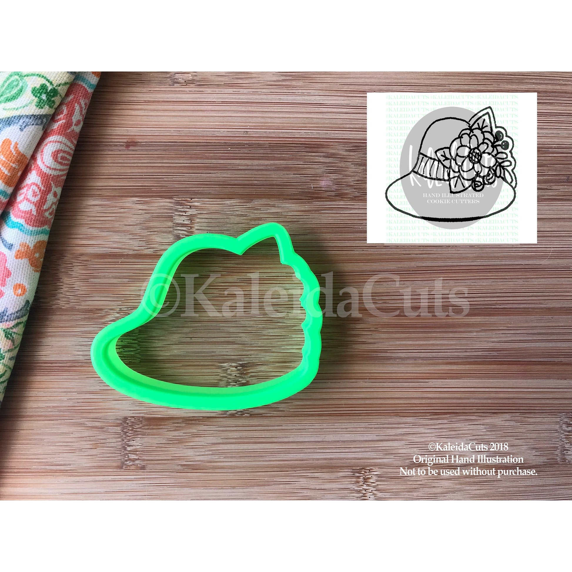Floral Hat Cookie Cutter