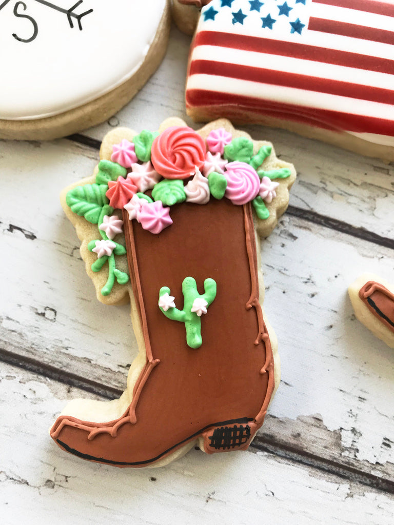Floral Boot Cookie Cutter