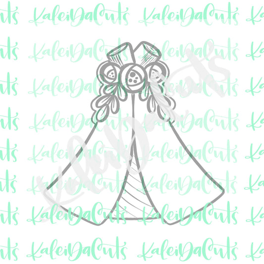 Floral Teepee Cookie Cutter
