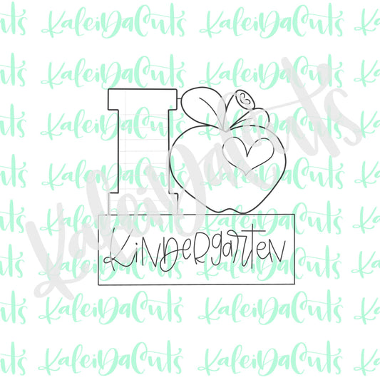Apple Heart Plaque Cookie Cutter