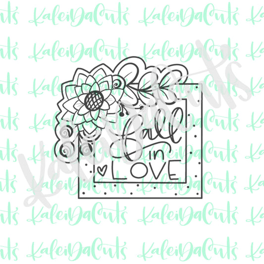 Floral Square Plaque Cookie Cutter