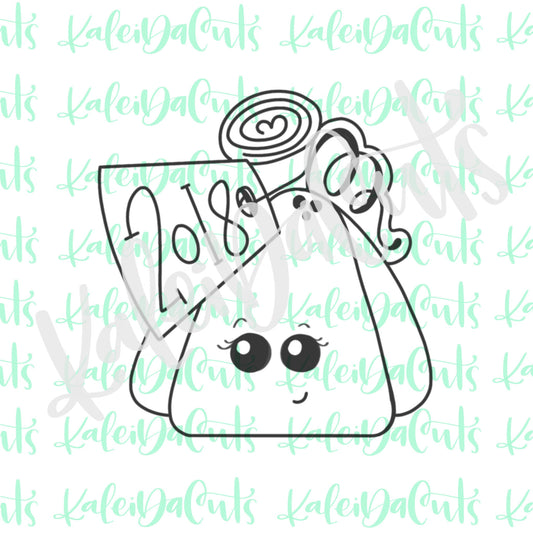 Pumpkin with Tag Cookie Cutter