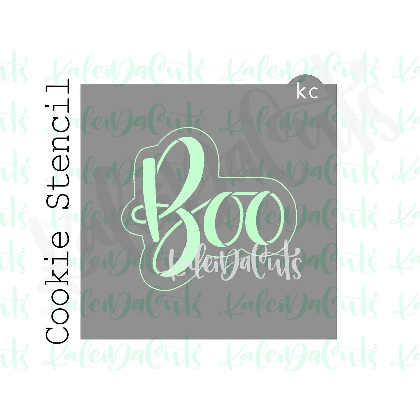 Boo Stencil (4" design)