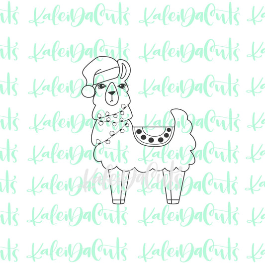 Christmas Llama Cookie Cutter