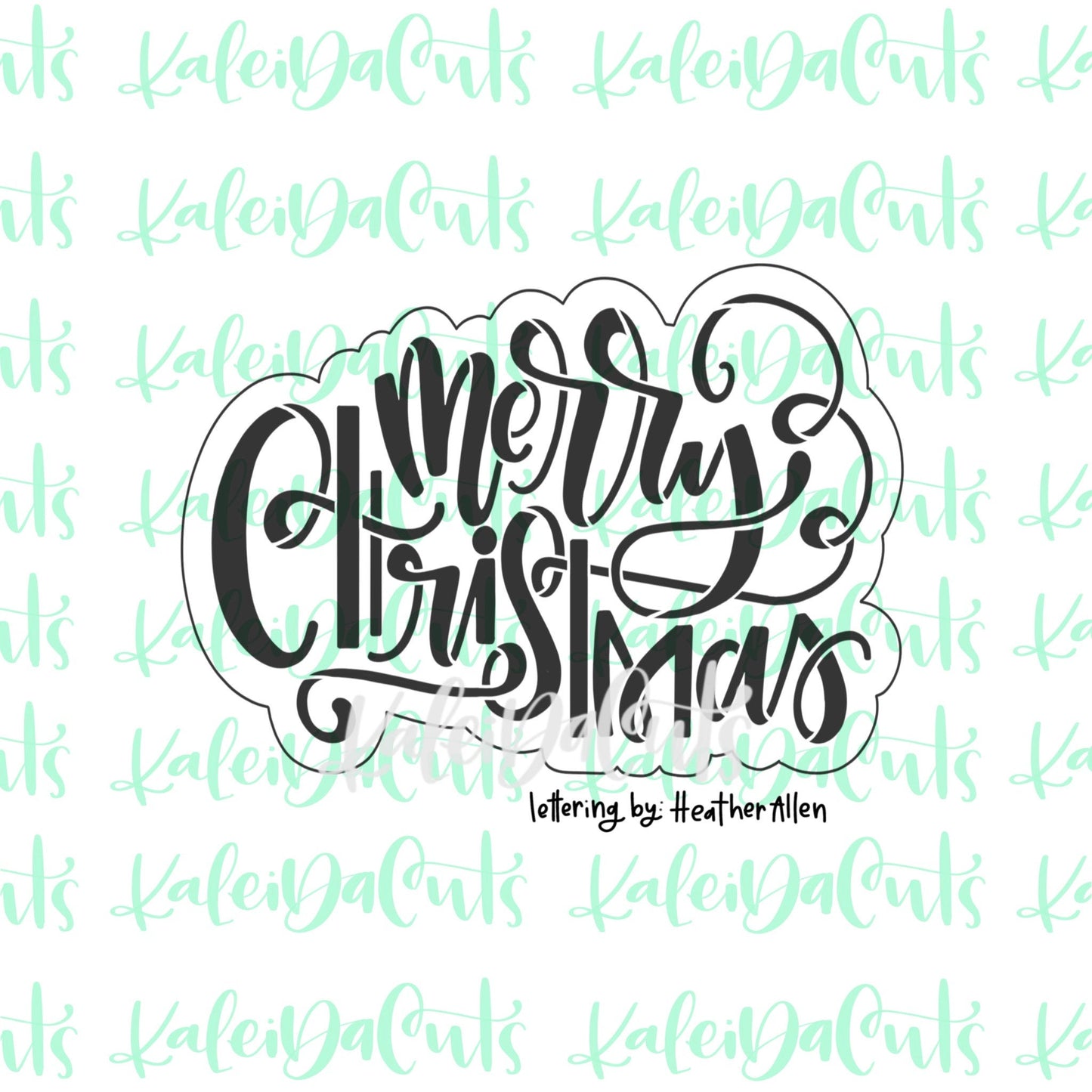 Merry Christmas 2 Lettering Cookie Cutter