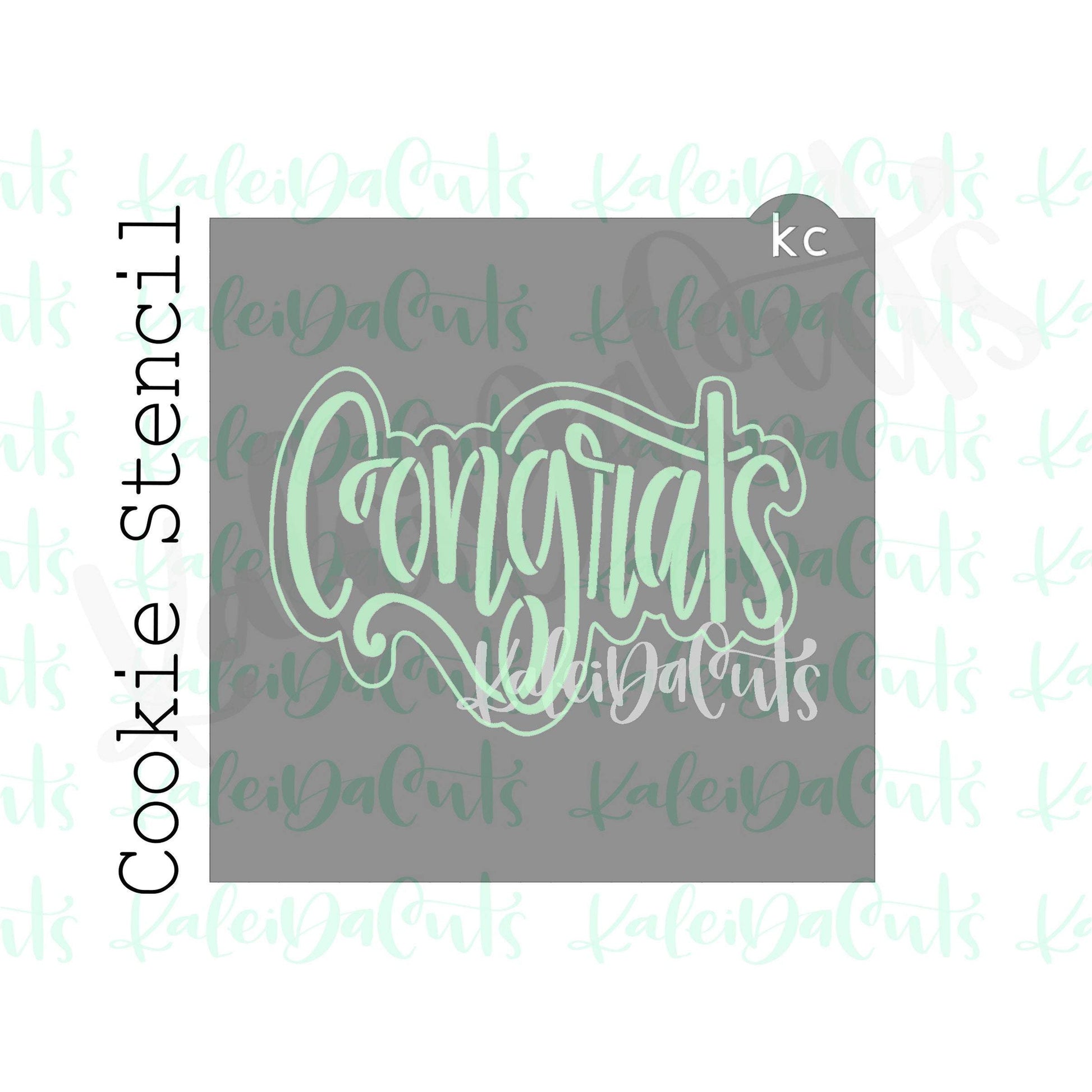 Congrats Stencil KaleidaCuts