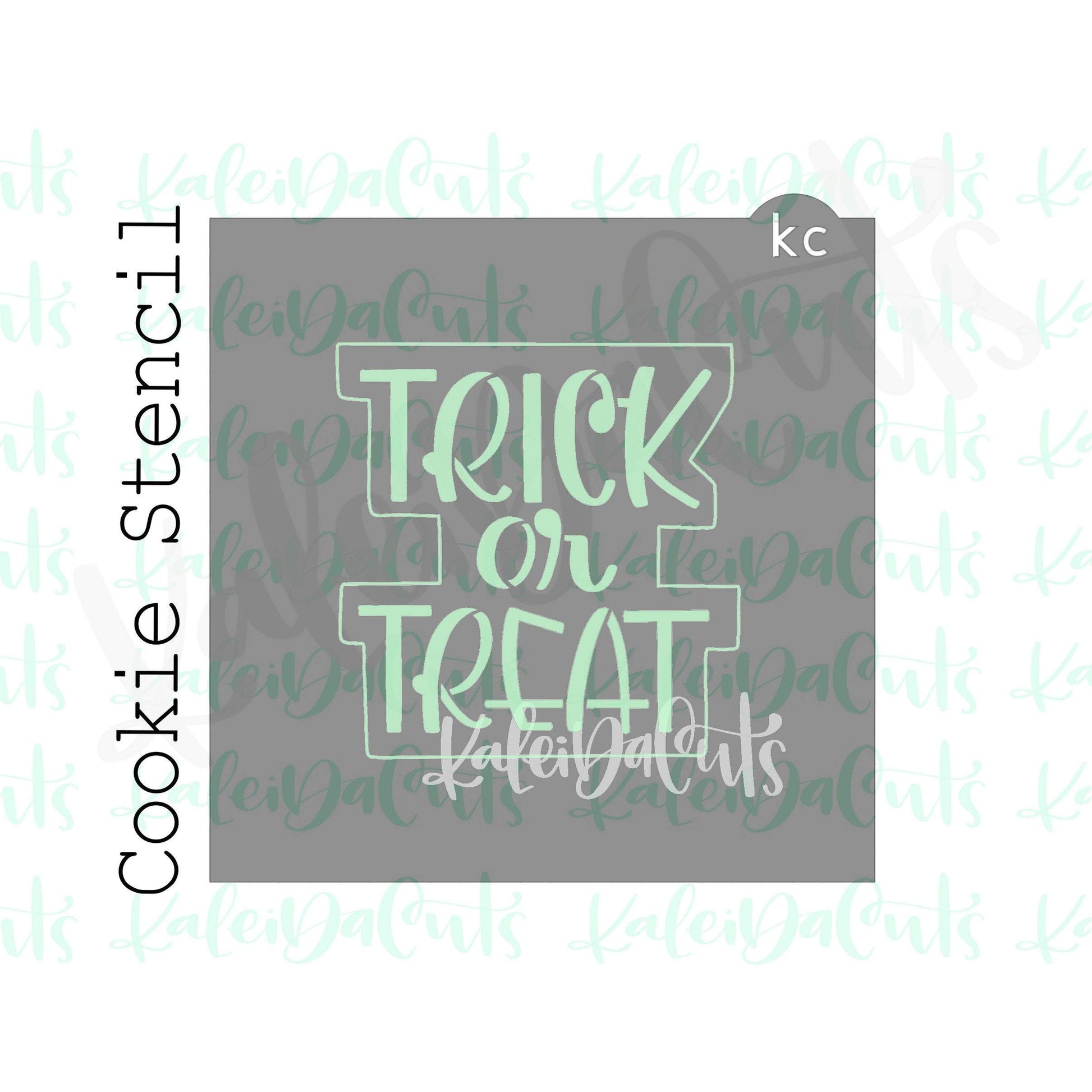 Trick or Treat Stencil (4" design)