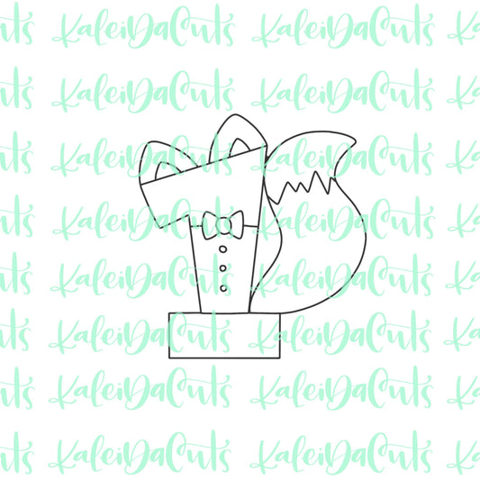 Fox One Cookie Cutter (4 inches)