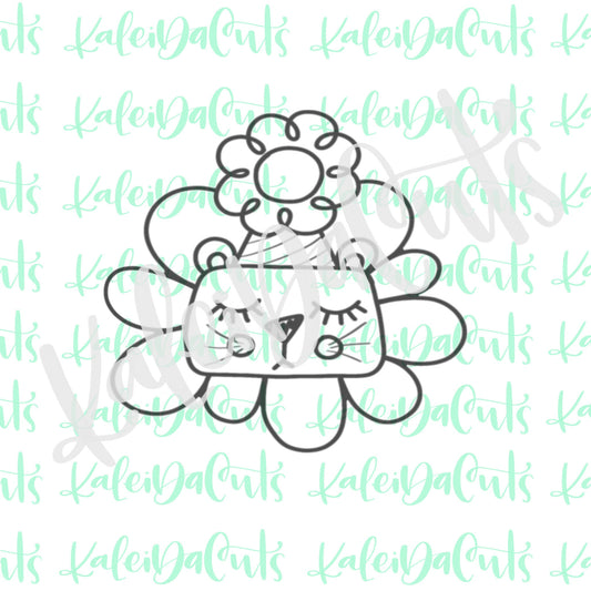 Party Lion Hat Cookie Cutter