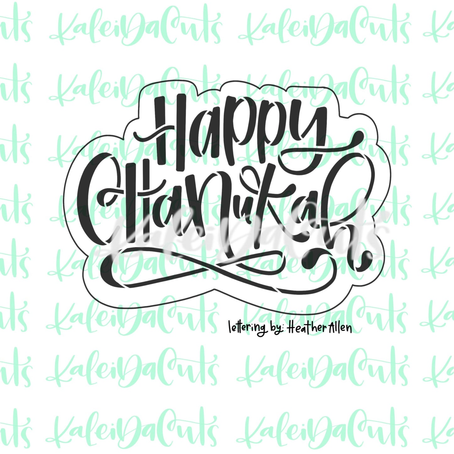 Happy Chanukah Lettering Cookie Cutter