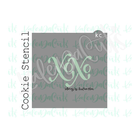 4" XOXO Stencil
